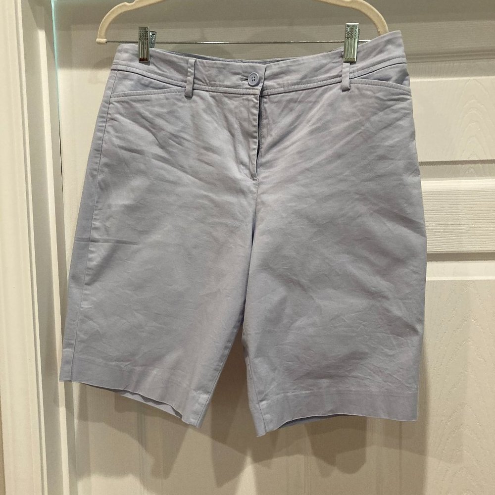 Talbots light blue shorts size 10 inseam 10 1/2"